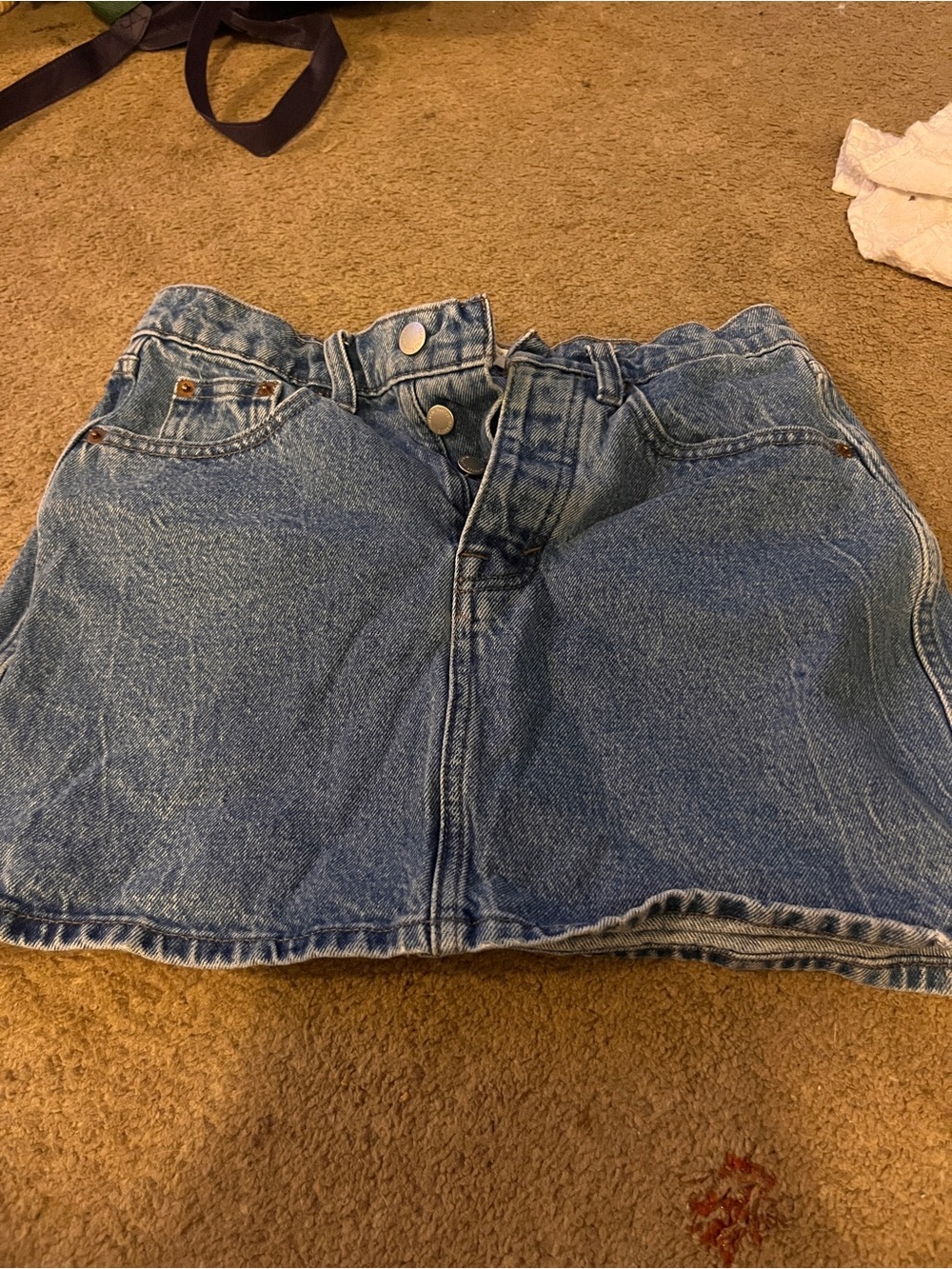 Universal Thread Denim Mini Skirt in Light Blue